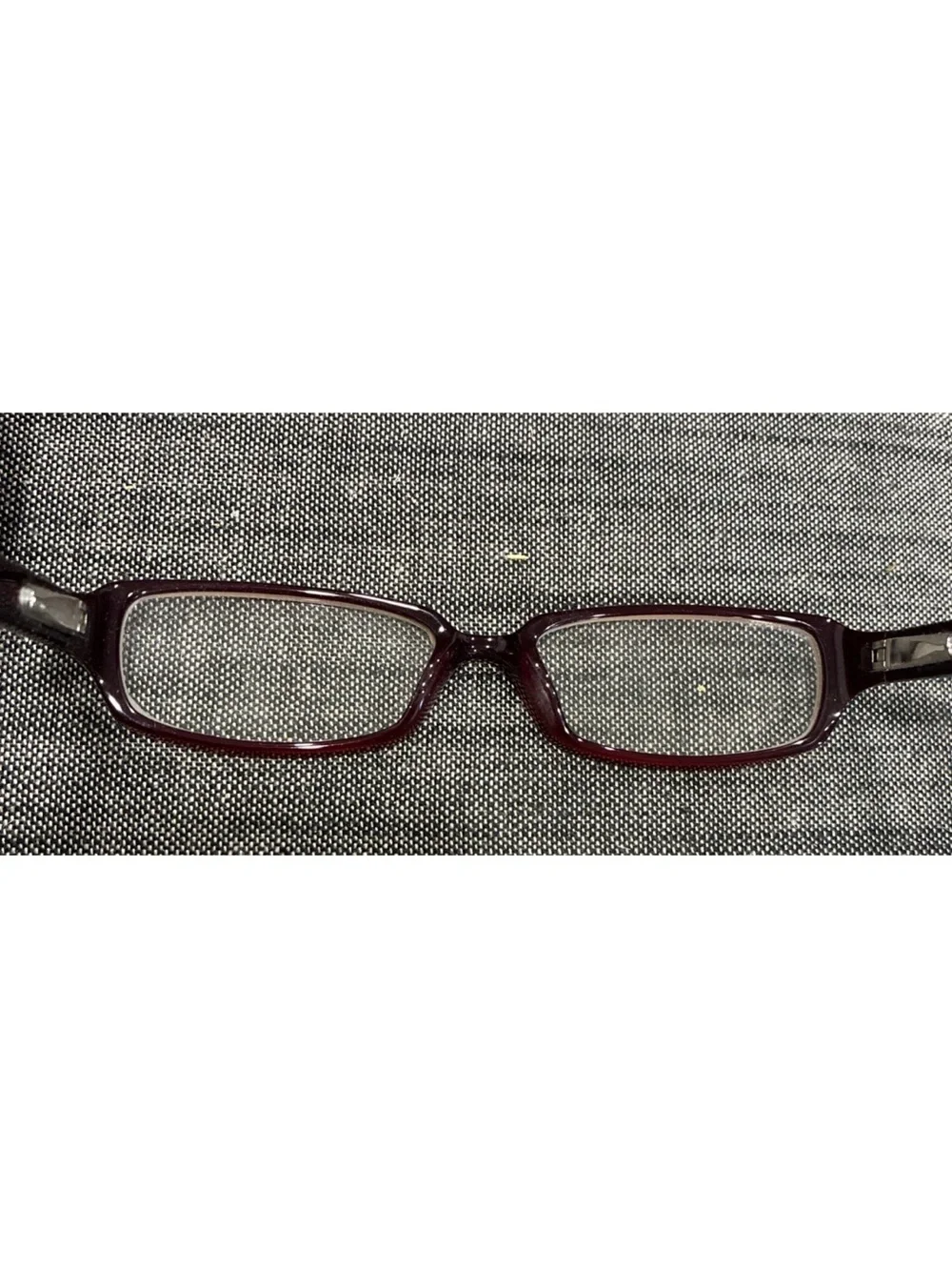 Nichole miller Rectangular - Deep Burgundy eye glass frames